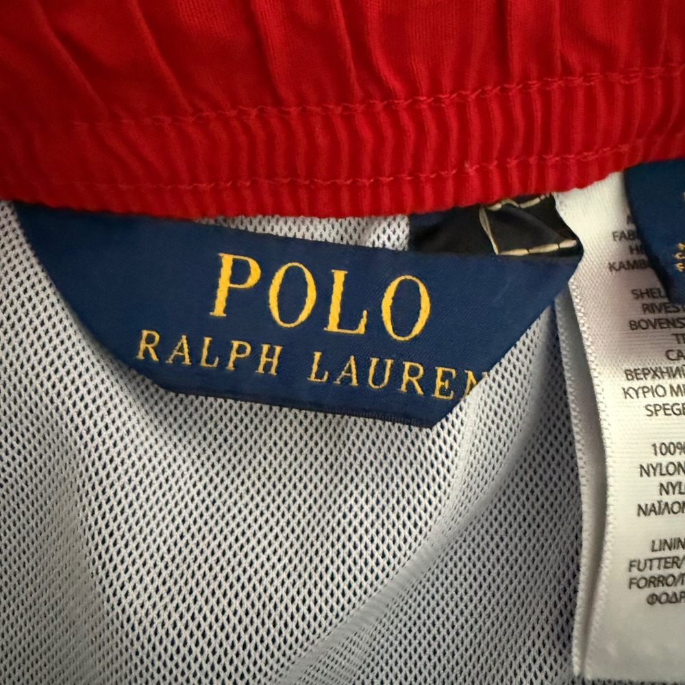 Polo Ralph Lauren Blue Logo Men's Classic Swim Trunks Shorts large rugby ocean - Picture 9 of 11